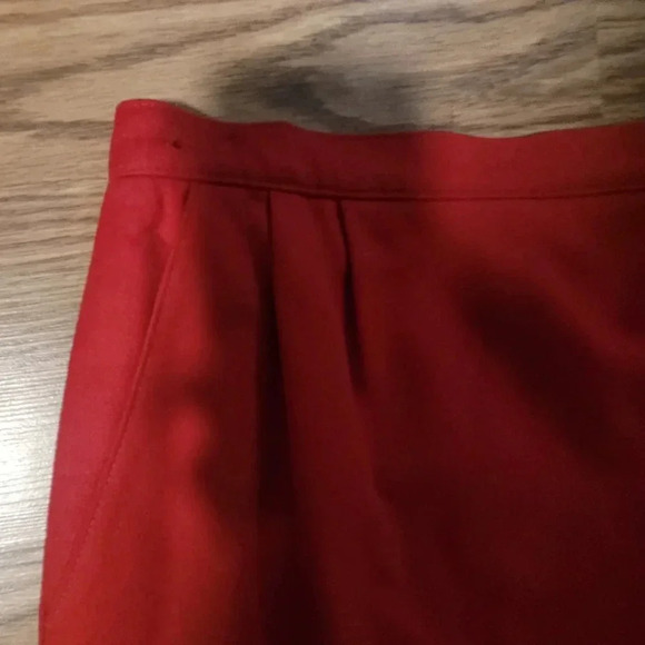 Vintage Pendleton Burgundy Midi Skirt - Picture 4 of 7